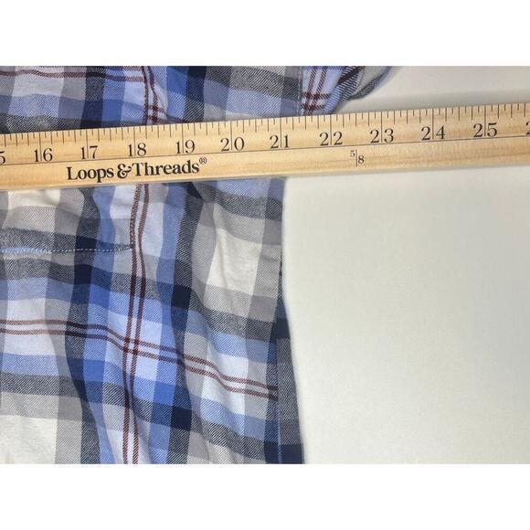 EUC Old Navy Boyfriend Flannel Shirt - Size Medium - Picture 2 of 5